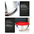 thumbnail image 4 of Bowls with Lids, Stainless Steel Salad Bowl Combination Set 7 Piece with Multicolor Lids, Salad Bowl with Lid for Cooking Storage, 0.75L to 4.1L Capacity Stackable Design, 4 of 8