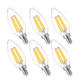 thumbnail image 1 of Bombillas LED FLSNT para candelabro, 5,5 W, 5000 K, luz diurna, E12, 800 lúmenes, 6 unidades, 1 of 9