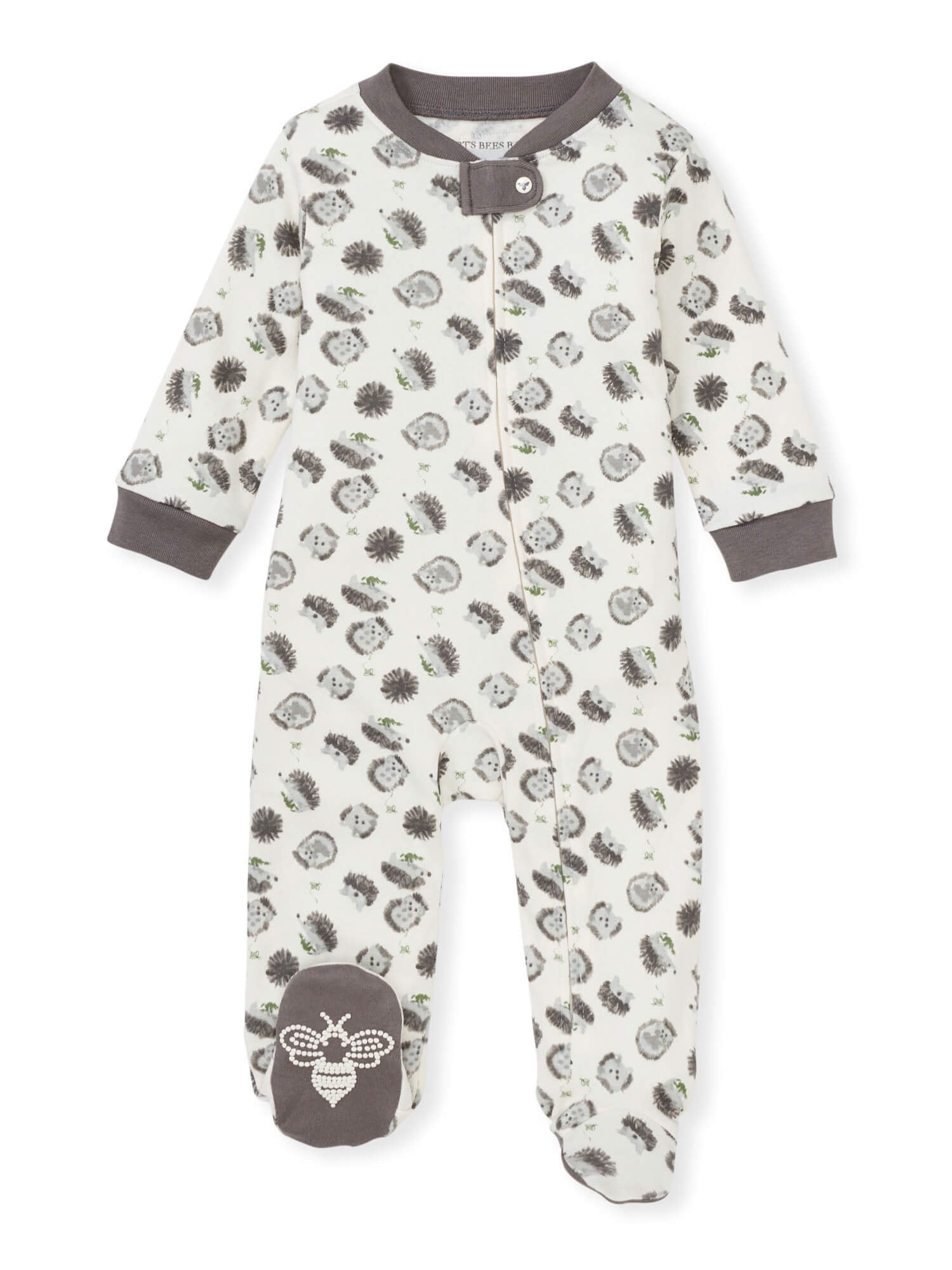 100% Organic Cotton One-Piece Romper Jumpsuit Zip Front Pjs Burt's Bees Baby-Boys Sleep and Play Pajamas 