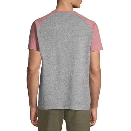 GEORGE - George Men's and Big Men's Raglan Ringer Tee, Up To Size 3XL ...