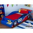 thumbnail image 2 of KidKraft Voiture de Course Basse Robuste Lit pour Enfants et Tout-Petits avec Banc, Bleu, 2 of 2