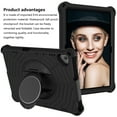 thumbnail image 3 of Dteck Case for Lenovo Tab M10 10.1 inch (TB-X605F, TB-X505F),Shockproof Armor Rubber Kickstand Protector Cover with Shoulder Strap,Black, 3 of 6