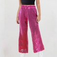 thumbnail image 2 of NAISIBABY Flare Pants for Girls, Stretchy Soft with Pockets High Waist Kids Casual Stage & Party Wear Dress-Up Pants Hot Pink Size 9, 2 of 4