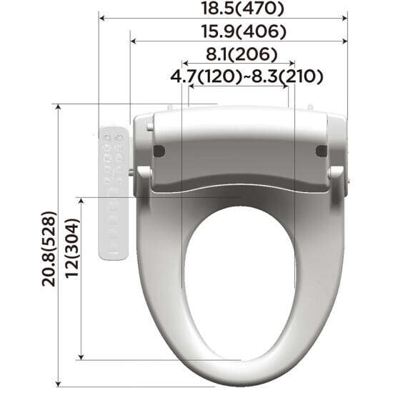 Bemis Haven 1000 Bidet Smart Toilet Seat- Round White