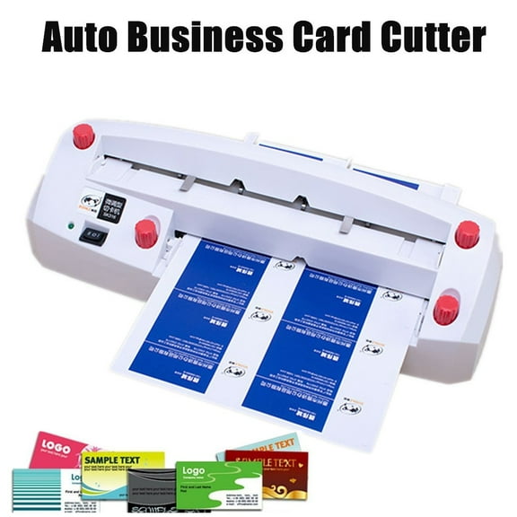 Topchances Automatic Business Card Cutter with 9-Blade Group