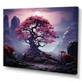 thumbnail image 2 of Designart "Pink Mystique In Amethyst Woods III" Tree Redwood Wall Art Living Room, 2 of 7