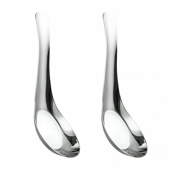 ACDANC 2 Pcs Tablespoon Asian Soup Spoons Multipurpose Eating Miso Kitchen Utensils Noodles Flatware Child Toddler Soup Spoon