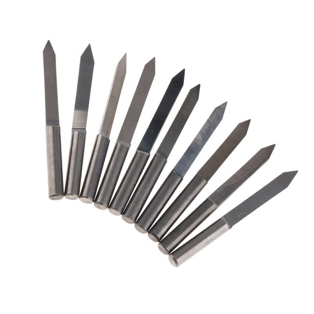 10Pcs Gravure de Carbure en Forme de V