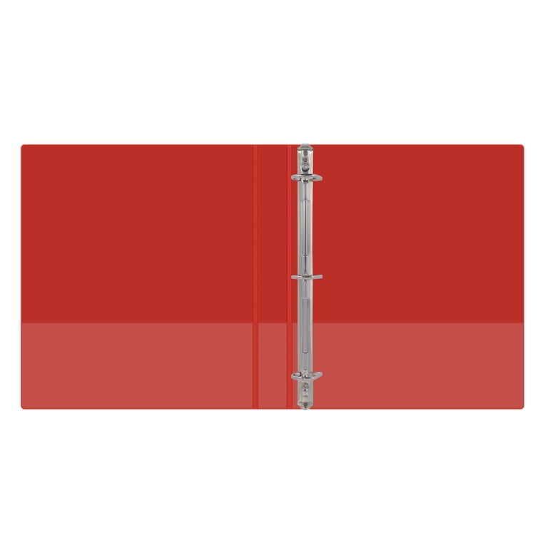 Pen+Gear 1-Inch Durable Binder, Red, 6 Pack photo 4