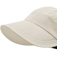 thumbnail image 2 of Sombrero Fedora Con Visera Transpirable Y Parte Superior Hueca para Viajes Al Aire Libre () Blanco, 2 of 9