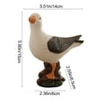 thumbnail image 3 of Uxgjfwu Christmas Seagull Figurine Ornament, Resin Seabird Tabletop Decorations, Rustic Vintage Coastal Beach Home Decor, 3 of 6
