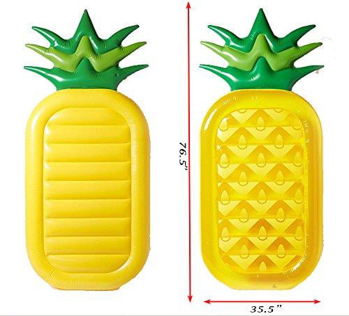 Details about   Adults Big Pineapple Inflatable Pool Raft Water Bed Hammock Ride On Float Tube