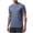 Blue, variant on Xaqiouau Men's Performance Running T-Shirt - Moisture Wicking & Reflective Short Sleeve Crew Neck Top Dark Blue XXXXL