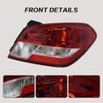 thumbnail image 2 of Tail Light Brake Lamp Compatible with Mitsubishi Mirage G4 2017-2020 Red Clear Rear Halogen Tail Lamp Left Driver and Right Passenger Side 8330B069 8330B070 (Right), 2 of 6