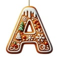 thumbnail image 2 of 26 Alphabet Letter Ornaments Christmas A To Z Letters Xmas Tree Hanging Ornaments For DIY Crafts, 2 of 7