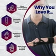 thumbnail image 2 of (Left hand)Metacarpal Finger Splint Hand Brace, Ulnar Gutter Splint Support, 2 of 5