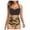 Black, variant on Two Piece Swimsuit For Women Clearance,Two Piece Bathing Suit, Women Floral Print High Waist Crop Tops+Shorts Two Piece Swimwear HalterBeachwear, Plus Size Swim Suit