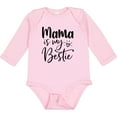 thumbnail image 3 of Inktastic Mama is My Bestie Boys or Girls Long Sleeve Baby Bodysuit, 3 of 5