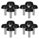 thumbnail image 5 of FELTECHELECTR 20 almohadillas de fieltro atornillables para muebles, protectores de suelo para patas de silla, deslizadores para suelos de madera noble, multicolor, 5 of 6