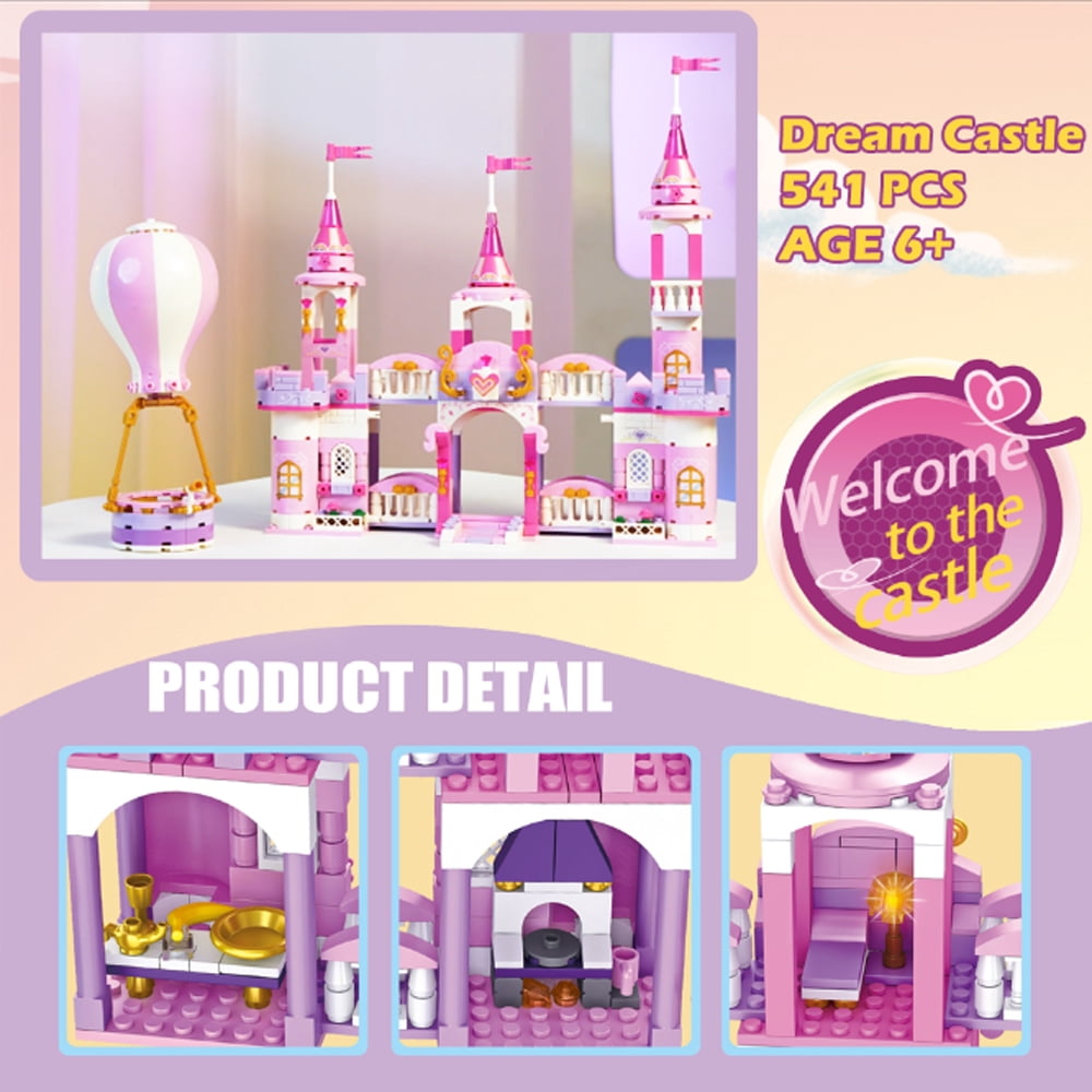 PUSITI Princess Castle Building Blocks Set Toys for girls 541 Pieces