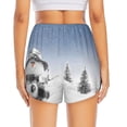 thumbnail image 4 of Fotbe Snowman And Christmas Tree Womens High Waist Running Shorts Athletic Workout Quick Dry Shorts for Women with Pockets Gym Yoga Summer Shorts-Small, 4 of 9