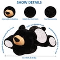 thumbnail image 2 of Almohada de peluche con forma de oso ronivia con forma de animales de peluche pesados, 30 cm, 2 of 7