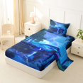 thumbnail image 2 of Manfei Sports Car Twin Sheets,Rainy Woods Bedding,Blue,3 Pieces,1 Fitted Sheet and 1 Pillowcase, 2 of 6