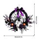 thumbnail image 3 of Halloween Simulation Skull Wreath Christmas Balls Scary Party Decoration Door Hanging Purple Wreath Rattan Circles, 3 of 5