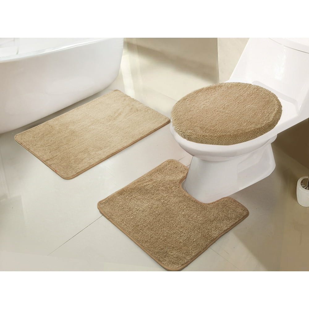 Imperial 3Piece Bath Rug Set in Camel