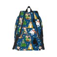 Balery Different Cats Christmas Vintage Canvas Backpack for Men and