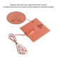 thumbnail image 3 of Almohadillas Térmicas Para Cama Caliente Para Impresora 3D, Resistente A Altas Temperaturas, 24 V, 75 W, 100 X 100 Mm, Respaldo Adhesivo De Impresión Eficiente, Alfombrilla, 3 of 7
