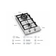 thumbnail image 5 of Parrilla de Gas Maxims Empotrable 2 Quemadores Acero Inoxidable 30cm Gas LP y Natural, 5 of 5
