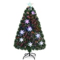 thumbnail image 1 of Árbol de Navidad GOFLAME de fibra óptica preiluminado de 1,2 m con luces LED, 1 of 9