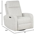 thumbnail image 7 of Bowery Hill Fabric Power Swivel Glider Recliner in Cream, 7 of 7