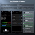 thumbnail image 4 of NEEWER KM23B Micrófono Lavalier Inalámbrico Control de Aplicación Bluetooth, Compatible con iPhone Teléfono Android Batería de 8 Horas Mejora Vocal Cancelación de Ruido Ajuste de Volumen Corte Bajo pa, 4 of 9