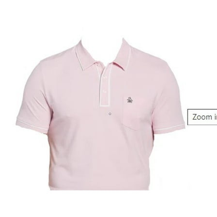 Original Penguin Polo Shirt (Technical Earl, Gelato Pink, Medium) NEW