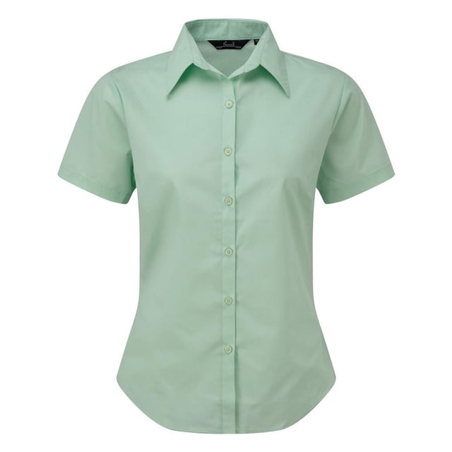 Premier Short Sleeve Poplin Blouse / Plain Work Shirt