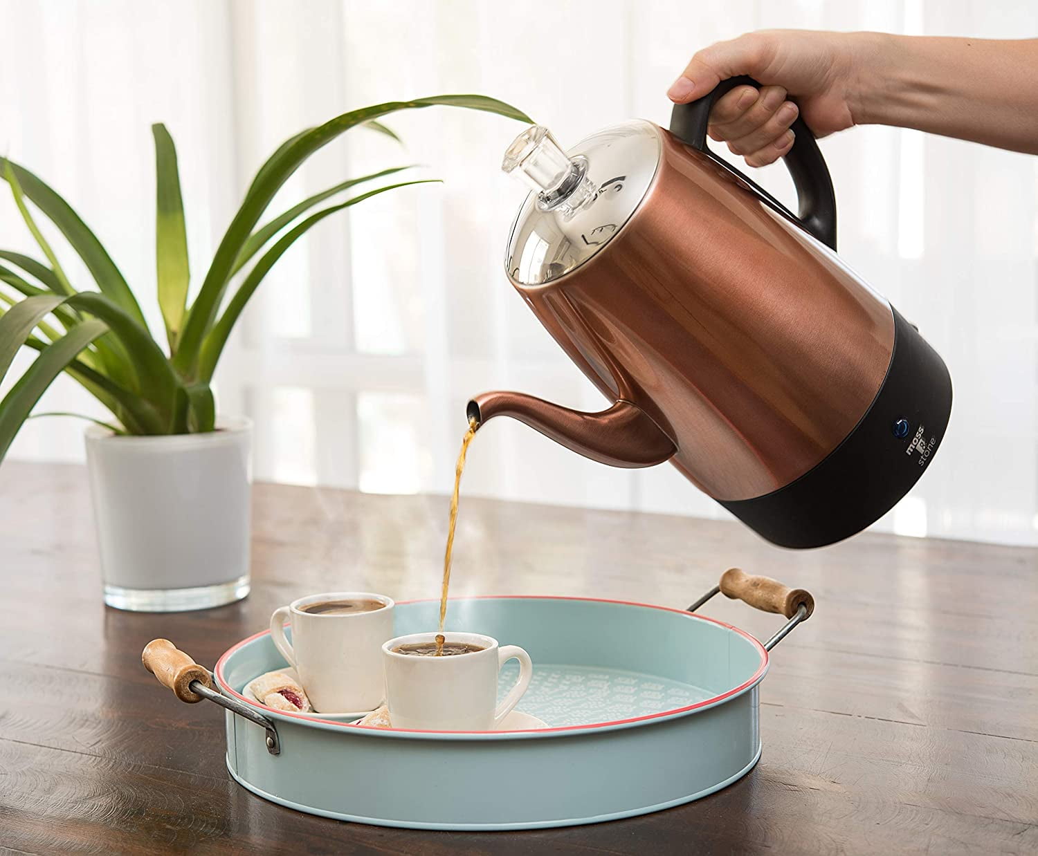  Mixpresso Electric Coffee Percolator Copper Body with