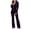 Purple, variant on felwors Women's 2 Piece Workout Set, Velvet Tracksuit Long Sleeve Zipper Hoodie and Velour Sweatpants, Jogging Lounge Suit for Activewear & Relax (Dark Green, XXL)