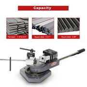 KAKA INDUSTRIAL Universal Bender, High Capacity Metal Bender, Strip Steel, Flat Steel, Round Steel, Angle Steel Rod Bender, Hot and Cold, Bar Bending Machine SBG-40
