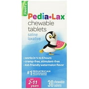 6 Pack - Fleet Pedia-Lax Chewable Tablets Watermelon Flavor 30 Tablets Each