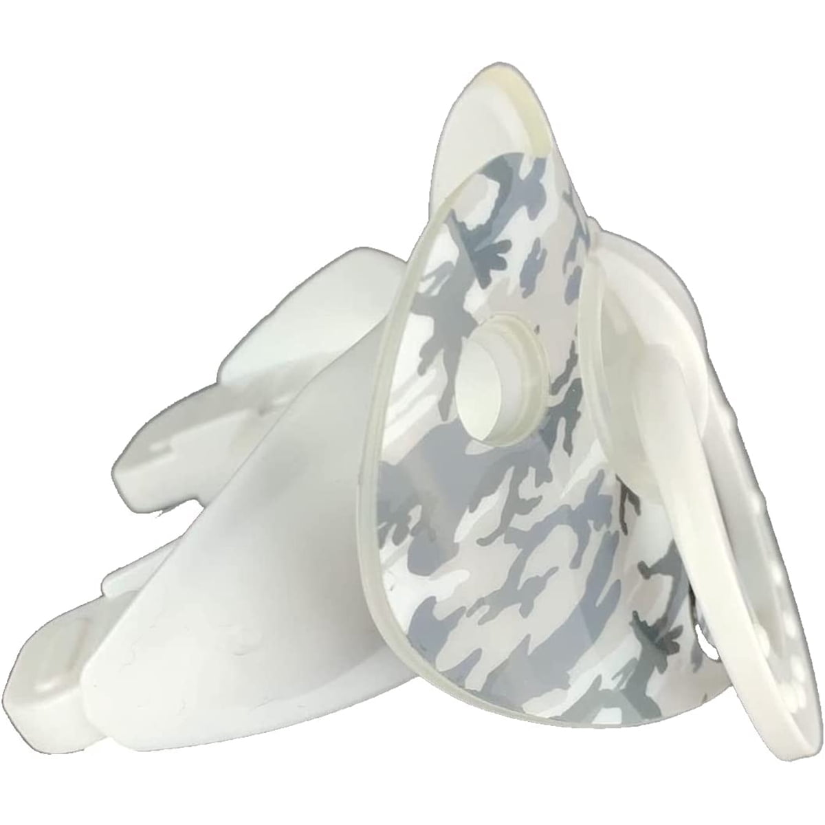 Battle Sports Binky Oxygen Chrome Lip Protector Mouthguard - White Camouflage