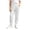 #01-White, variant on YAYUBA Girl's Joggers Cinch Bottom Sweatpants with Pockets | Soft Cotton, elastic waist, Cinch bottom hem, Back To School Outfits, Brown, 4-5 Years