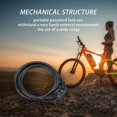 thumbnail image 4 of 2021 NEW Bicycle Lock Code Key Locks Bike Cycling Password Combination Security Steel Wire Locks Bicycle Accessories 1 PACK, 4 of 8