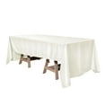 thumbnail image 5 of Balsa Circle 1 60" x 126" Premium Polyester Rectangular Tablecloth Table Linens Ivory, 5 of 5