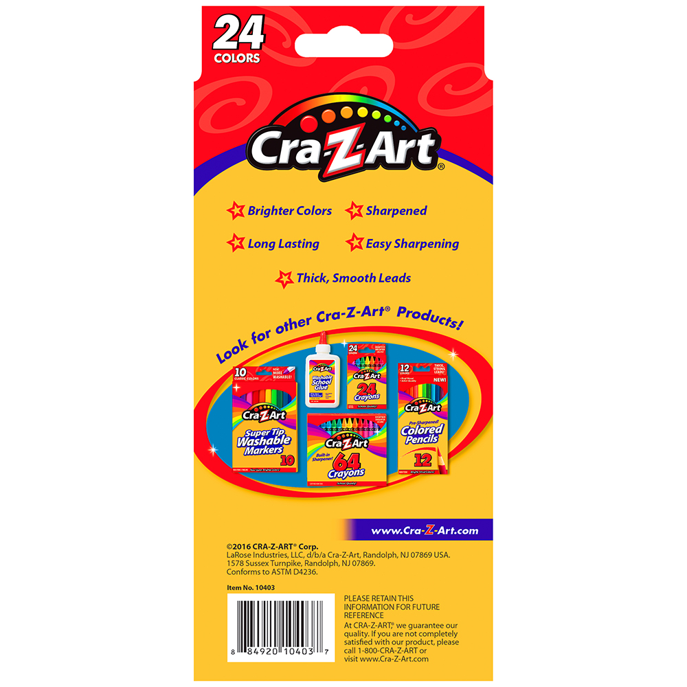 Cra-Z-Art 24 Count Pre-Sharpened Colored Pencils, Beginner Child to Adult, Back to School Supplies - image 3 of 10