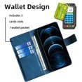 thumbnail image 3 of FYBTO Flip Case for Alcatel TCL A3X A600DL Phone Case Stand Cover Blue, 3 of 4