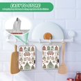 thumbnail image 4 of Yayeee Pot Holders Kitchen Heat Resistant with Pocket 7"x9.8" Cotton Oven Cooking Hot Pads, Green Nordic Style Christmas House, 4 of 7