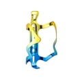 thumbnail image 1 of Bike Bottle Cage Aluminum Alloy Bicycles Decoration Drink Beverage Organization Cup Holder Cycling Drink Rack Bracket Riding Outdoor Sports Decorative Fixing Gold Blue, 1 of 9