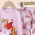 thumbnail image 4 of CAUYDY Toddler Baby Girl Boy Summer Clothes Set Kid Outfits Short Sleeves T-Shirt Tops + Shorts Cute Outfits Set For Kids Girls 2t 3t 4t 5t 6t 7t 8t 9t 10t (Sizes 5-6 Years,D1-Purple), 4 of 4